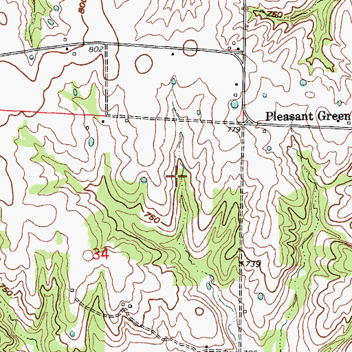 Topographic Map of Qualles Lake Dam, MO