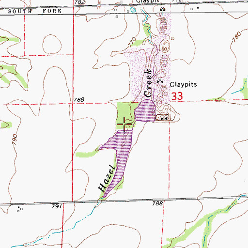 Topographic Map of Leirheimer Lake Dam, MO