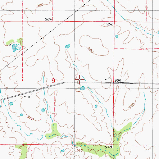 Topographic Map of Swingle Lake Dam, MO