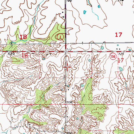 Topographic Map of Loscher Lake, MO