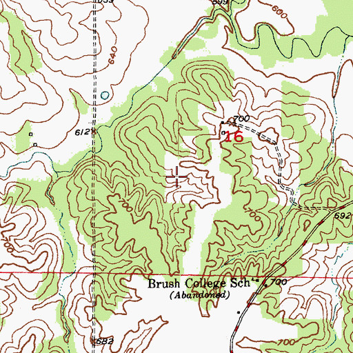 Topographic Map of Steinmann Lake Dam, MO