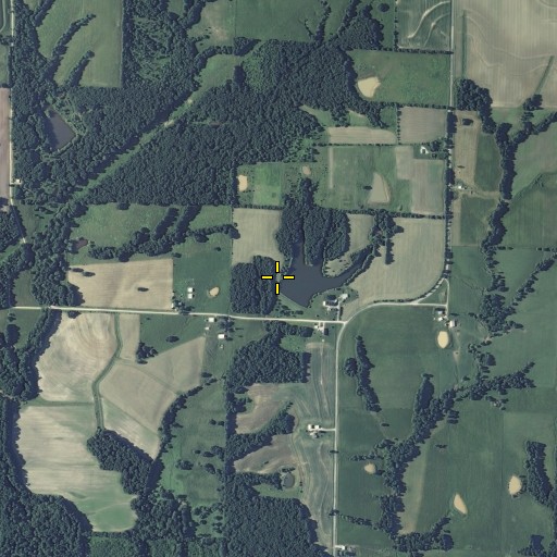 Aerial/Satellite Image of Mayes Lake Dam, MO