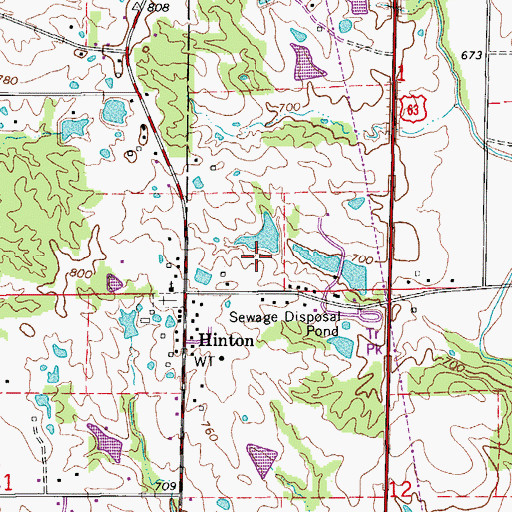 Topographic Map of Walnut Crest Lake Dam, MO