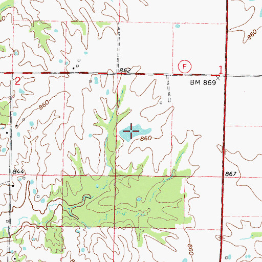 Topographic Map of Tincher Lake North, MO