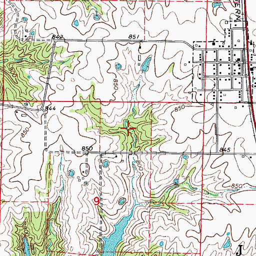 Topographic Map of Pastrovich Lake, MO