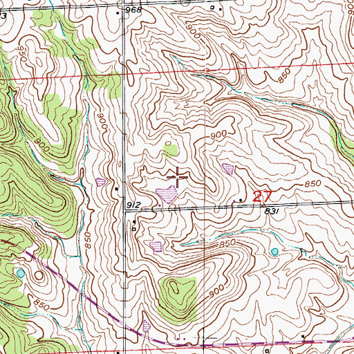 Topographic Map of Susewine Lake, MO