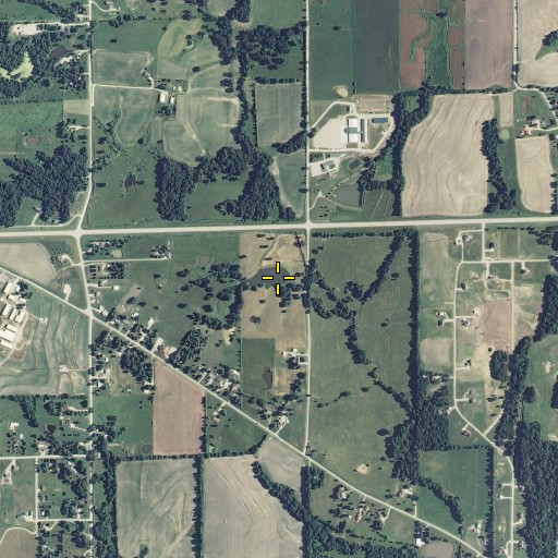 Aerial/Satellite Image of Thistlethwait Lake Dam, MO