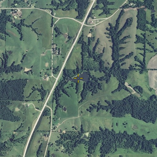 Aerial/Satellite Image of Crowder Lake, MO