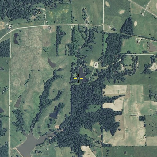 Aerial/Satellite Image of McVey Lake Dam, MO