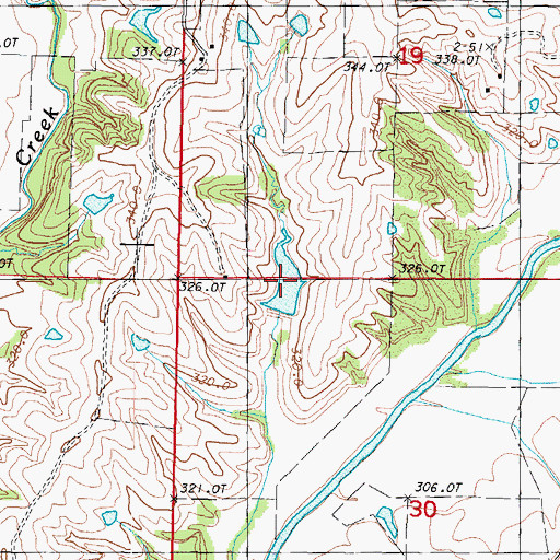 Topographic Map of Schmitz Brothers Lake, MO