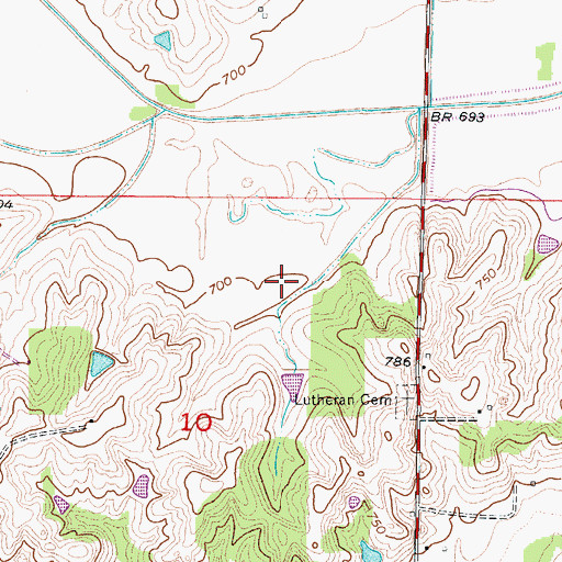 Topographic Map of White Lake, MO