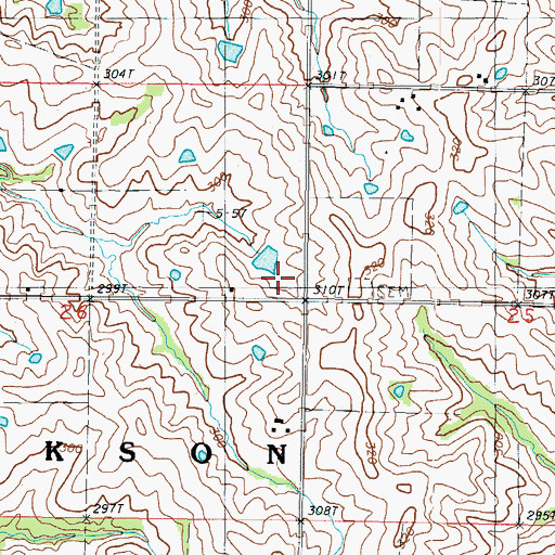 Topographic Map of Lindley Lake Dam, MO