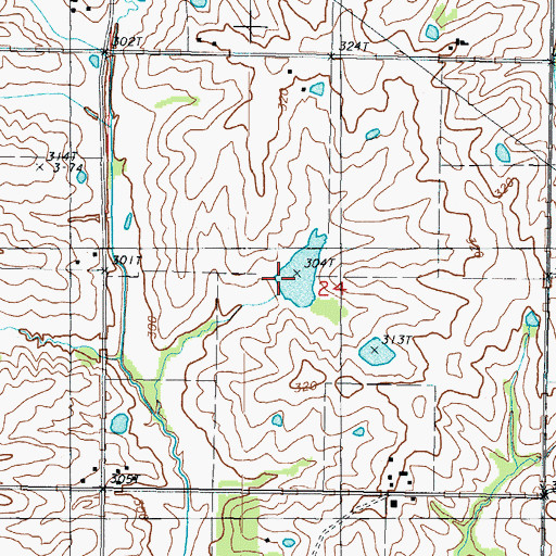 Topographic Map of Grindstone-Lost-Muddy Creek Watershed Dam C-29, MO