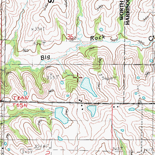 Topographic Map of Glenn Lake Dam North, MO