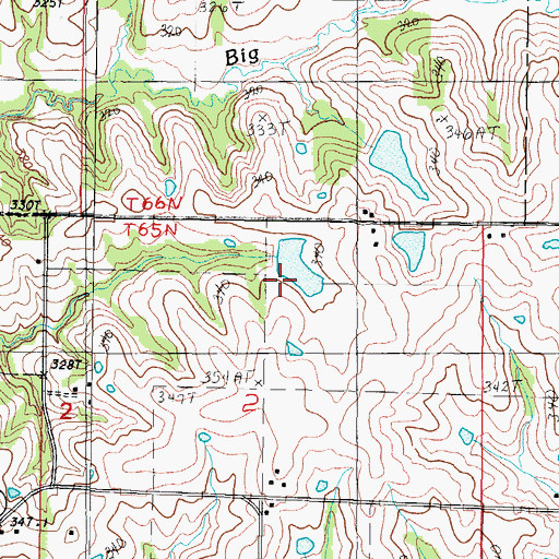 Topographic Map of Glenn Lake Dam South, MO