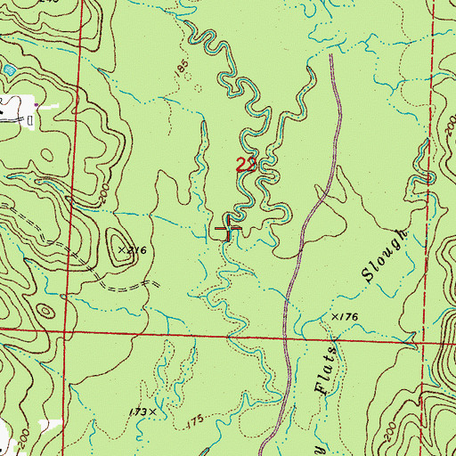 Topographic Map of Bear Creek, AR