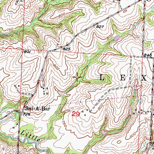 Topographic Map of Little Sni-A-Bar Watershed Structure Number 31 Dam, MO