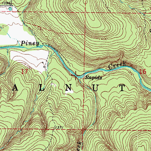 Topographic Map of Bear Creek, AR