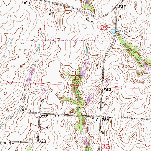 Topographic Map of Kolkmeyer Lake Dam, MO
