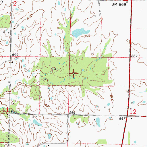 Topographic Map of Tincher Lake South Dam, MO