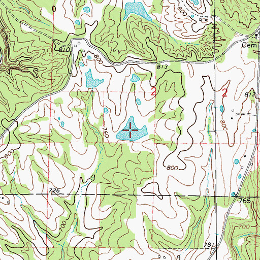 Topographic Map of Doctor Windmiller Reservoir, MO