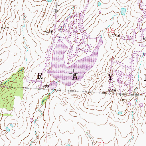Topographic Map of Silver Lake, MO