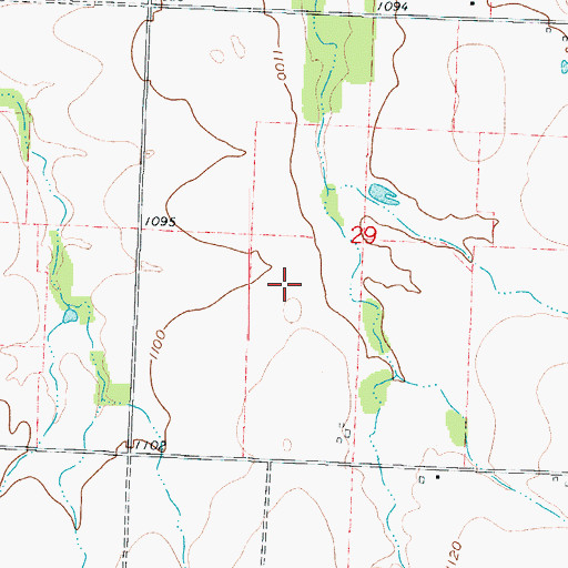 Topographic Map of Schilling Lake Dam, MO