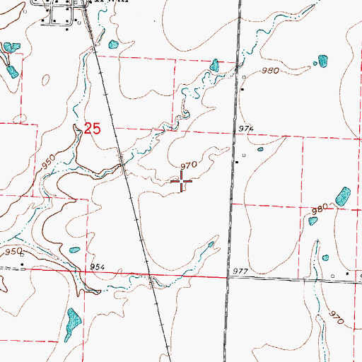 Topographic Map of Don Bunton Dam, MO