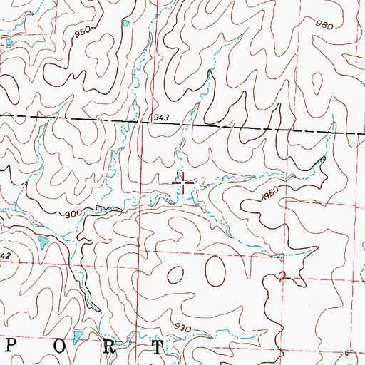 Topographic Map of Blanchards Lake, MO