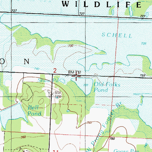 Topographic Map of Mononame 78 Dam, MO