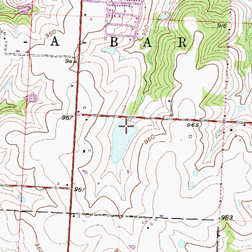 Topographic Map of Christiansen Lake Dam, MO