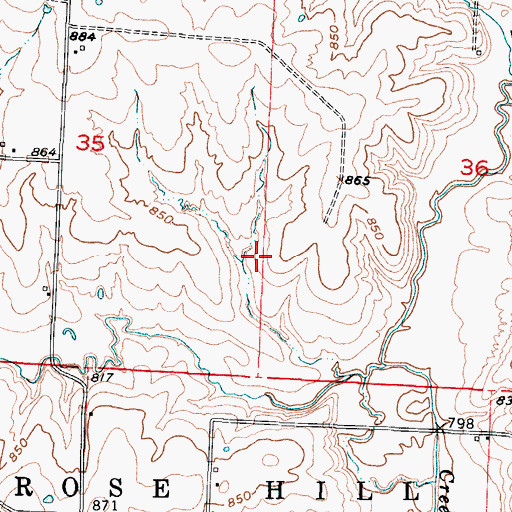 Topographic Map of Number 199 Reservoir, MO