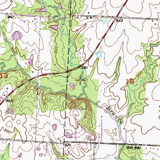 Topographic Map of Rock Island Lake, MO