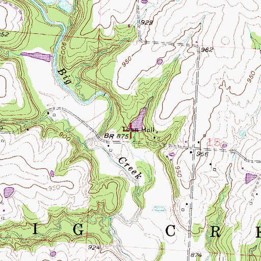 Topographic Map of Mononame 697 Dam, MO