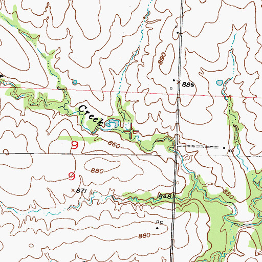 Topographic Map of Shingleton Lake, MO