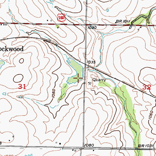 Topographic Map of Number 790 Dam, MO