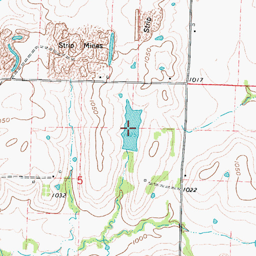 Topographic Map of Don Henley Lake, MO