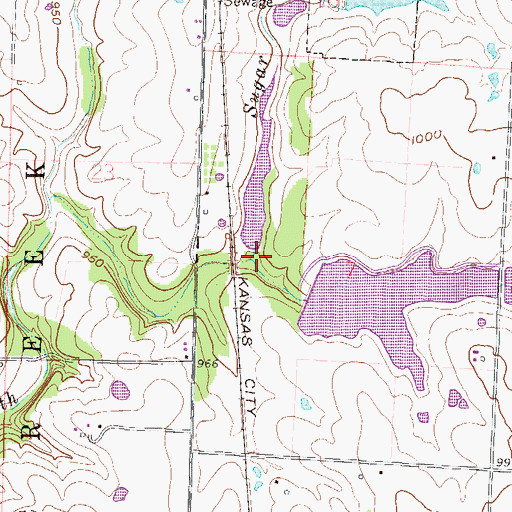 Topographic Map of Boone Lake Dam, MO