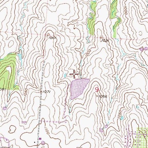 Topographic Map of Johnson Lake Dam, MO