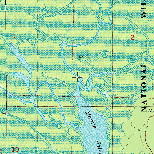 Topographic Map of Big Brushy Creek, AR