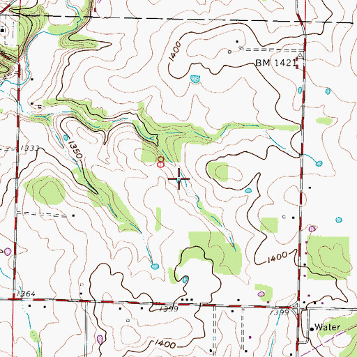 Topographic Map of Ford Lake, MO