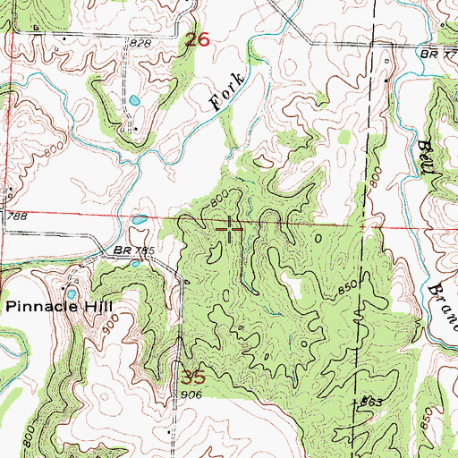 Topographic Map of Kallstrom Lake Dam, MO
