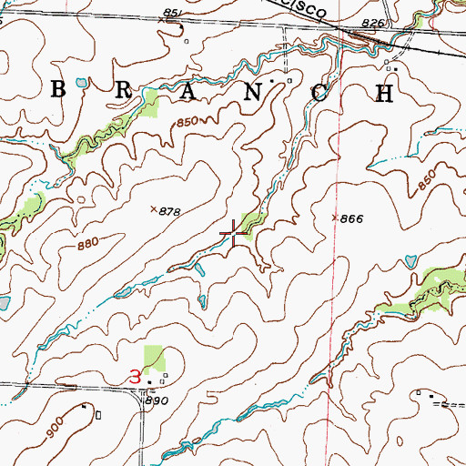 Topographic Map of Roth Lake Dam, MO