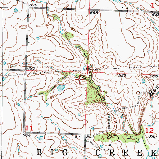 Topographic Map of Norcross Farm Lake Dam, MO