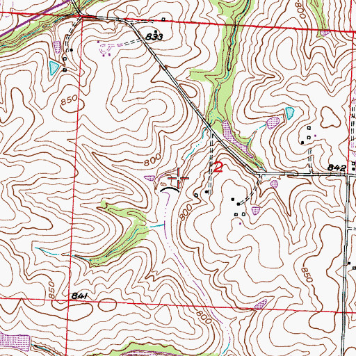 Topographic Map of Petsch Dam (historical), MO