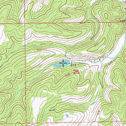 Topographic Map of Corbin Lake, MO