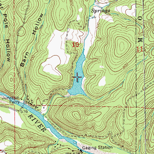 Topographic Map of Colwil Lake, MO