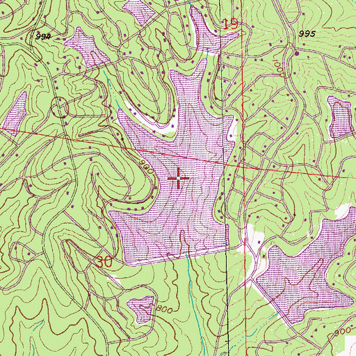 Topographic Map of Lac Capri, MO