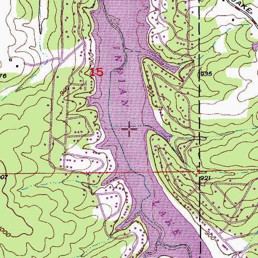 Topographic Map of Indian Hills Dam, MO