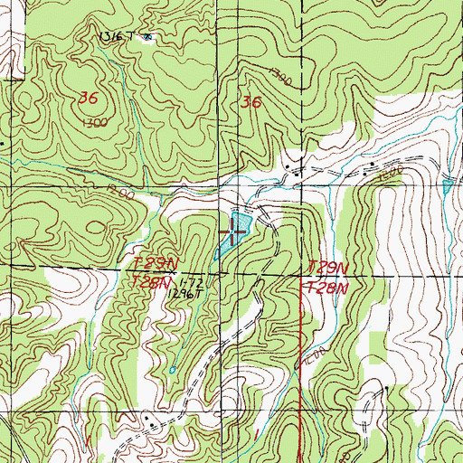 Topographic Map of Lake Gemay, MO